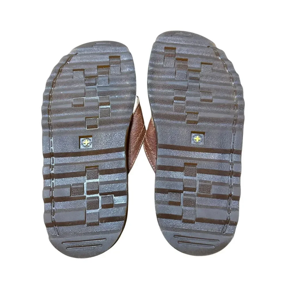 Dr. Martens Mens Brown Leather Thong Sandals Size 9